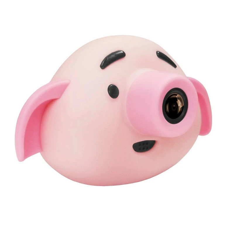 Детские забавные камеры Pig Shaped 1,8 дюймов 300Mp 1080P Hd дети передний задний двойной объектив широкий угол 120 с usb-кабелем