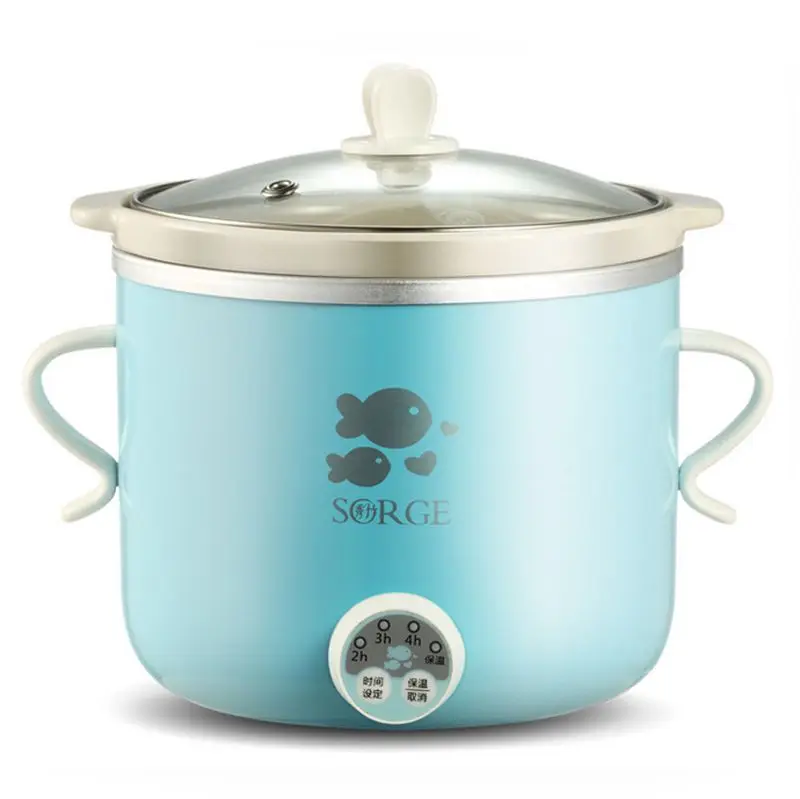 

Digital timer 100W home kitchen appliance mini slow cooker 0.8L
