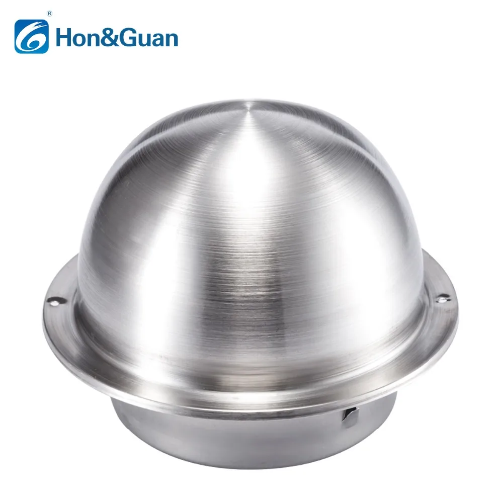 Hon& Guan 4-1" круглое вентиляционное отверстие воздуховод вытяжка для гриля вентилятор сушильная сушилка вентиляция стены потолок из нержавеющей стали Кожух воздуховода