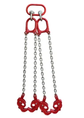 Clamp Plastic Bucket Barrel Oil Tank G80 Chain Sling Ports Machinery Chain Sling Four Legs Chain Sling Chain Sling 4 Ton Iron Oil Drum Lifter Installation Wharfs Steel Color : 4t , Size : 1m 