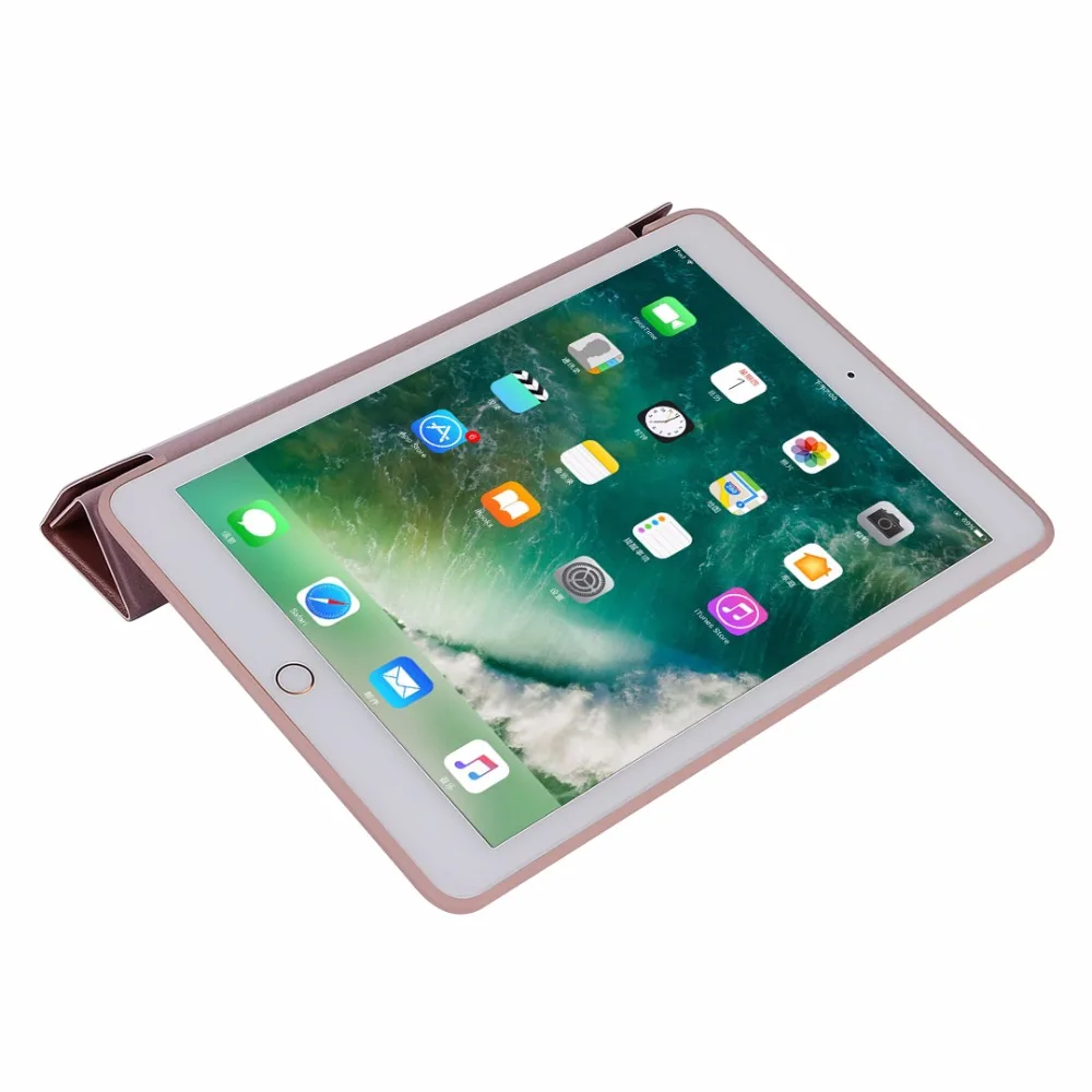 Для iPad 2017 9 7 &quotРоскошные ультра тонкий чехол трансформер Флип кожаный для