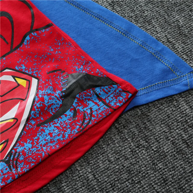 2017 Kids Clothes Children Boys Summer Clothing Sets Baby Spiderman Batman Short Sleeve Suits Roupas Infantis Menino Costume 14