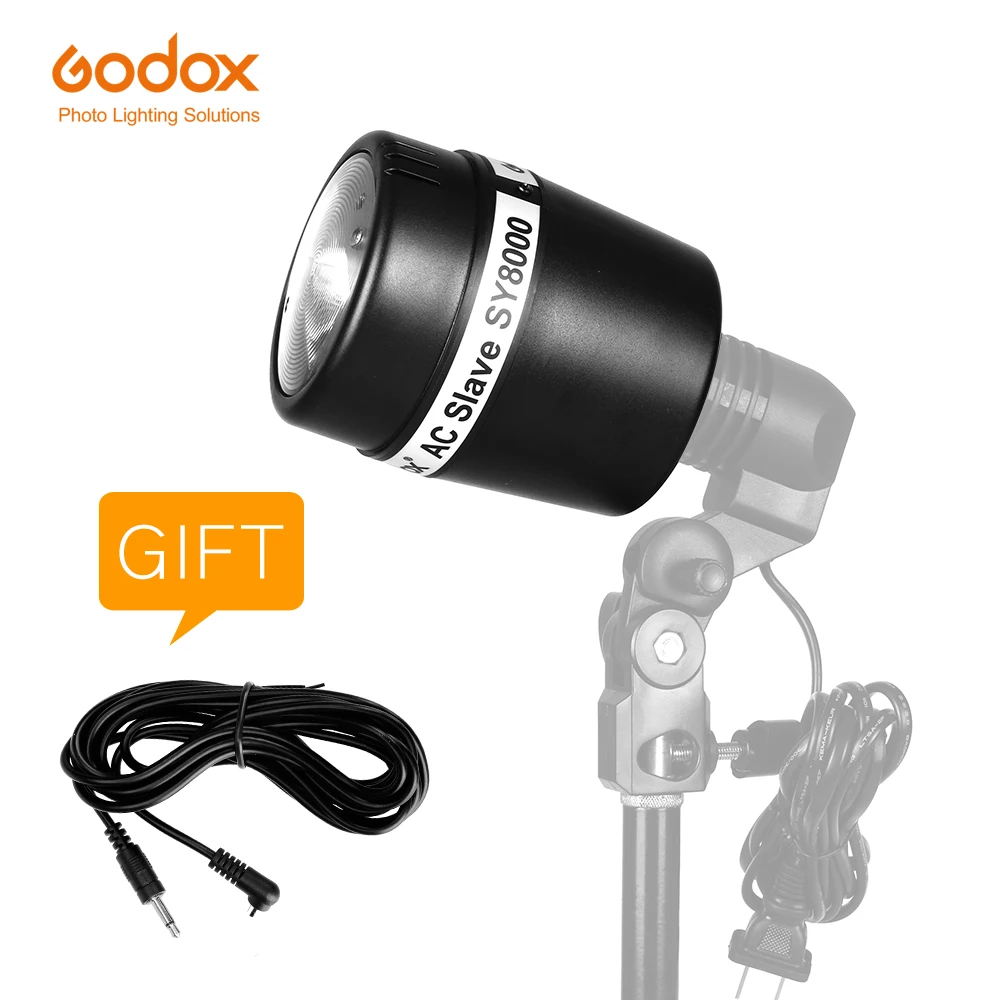 

Godox SY8000 Studio E27 Screw AC Slave Studio Flash Strobe Bulb Light