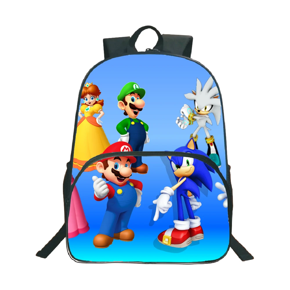 Рюкзак Супер Марио популярный школьный рюкзак Детский Повседневный рюкзак для мальчиков и девочек рюкзак для студентов подарок - Цвет: 5