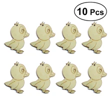 10 шт. НЕОБРАБОТАННАЯ древесина вырезанные кусочки для настольной игры шт художественные ремесла проекты украшения