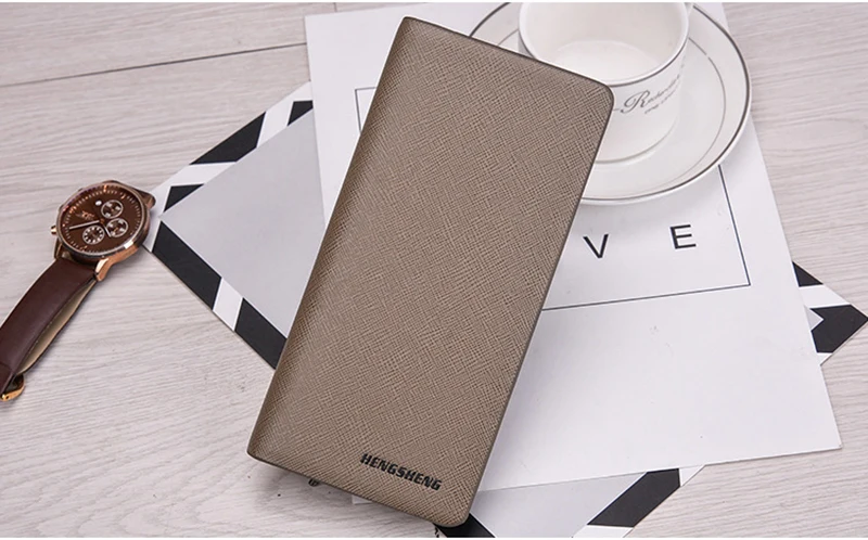 

Artmi Men's Leather Wallet Slim Card Holder Hand Bag Large Capacity Wallet with ID Window
