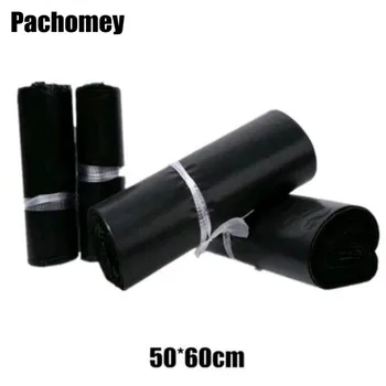 

Wholesale 50*60cm Black Packing Bag Poly Mailers Plastic Mailing Envelop Bags Courier Shipping Bags for Packing PP749
