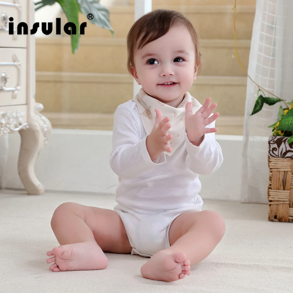 Insular/Новое поступление нагрудники из натурального хлопка для новорожденных