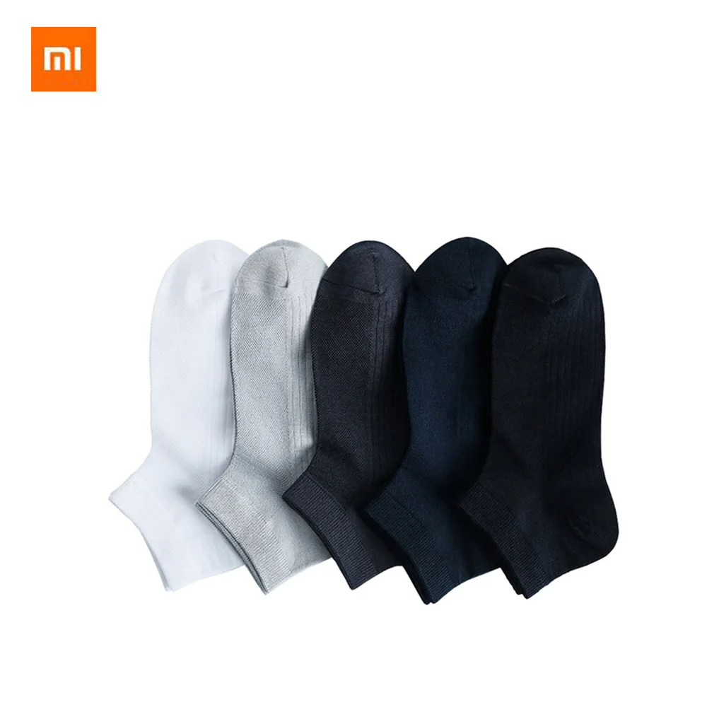 

5pcs/set Xiaomi 365WEAR Socks Spring And Summer Breathable Antibacterial Men's Socks Breathable Soft Silver Ion Antibacterial