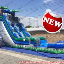 Надувная горка с бассейном