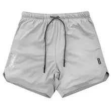 Мужские шорты для фитнеса, летние быстросохнущие повседневные свободные штаны с пятью точками