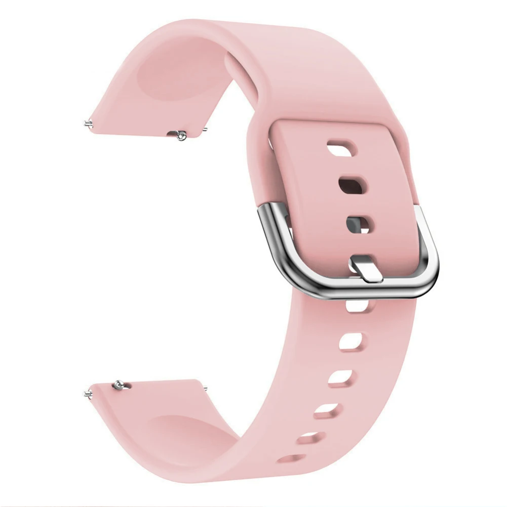 20 мм силиконовый ремешок для часов samsung Galaxy Watch Active 42 мм gear S2 спортивный сменный Браслет ремешок для SM-R500 - Цвет: Розовый