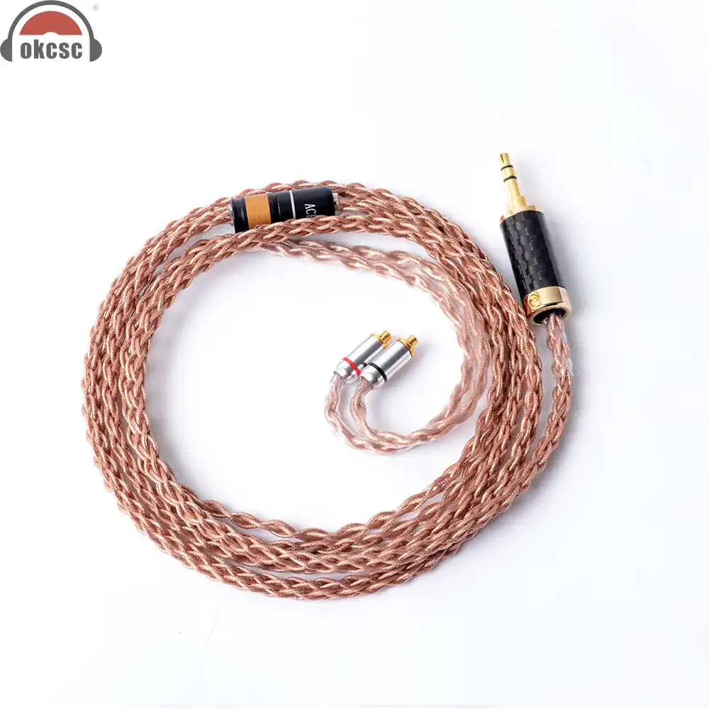 <b>OKCSC</b> 2,5 мм балансный кабель <b>MMCX 8 Core</b> DIY Замена ...