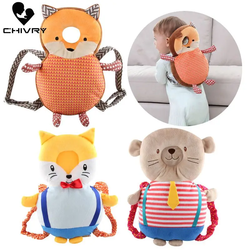 

Chivry Baby Head Protection Pad Toddler Pillow Velvet+Cotton Anti-fall Head Pad Soft Safety Wing Protect Cushion Baby Pillows