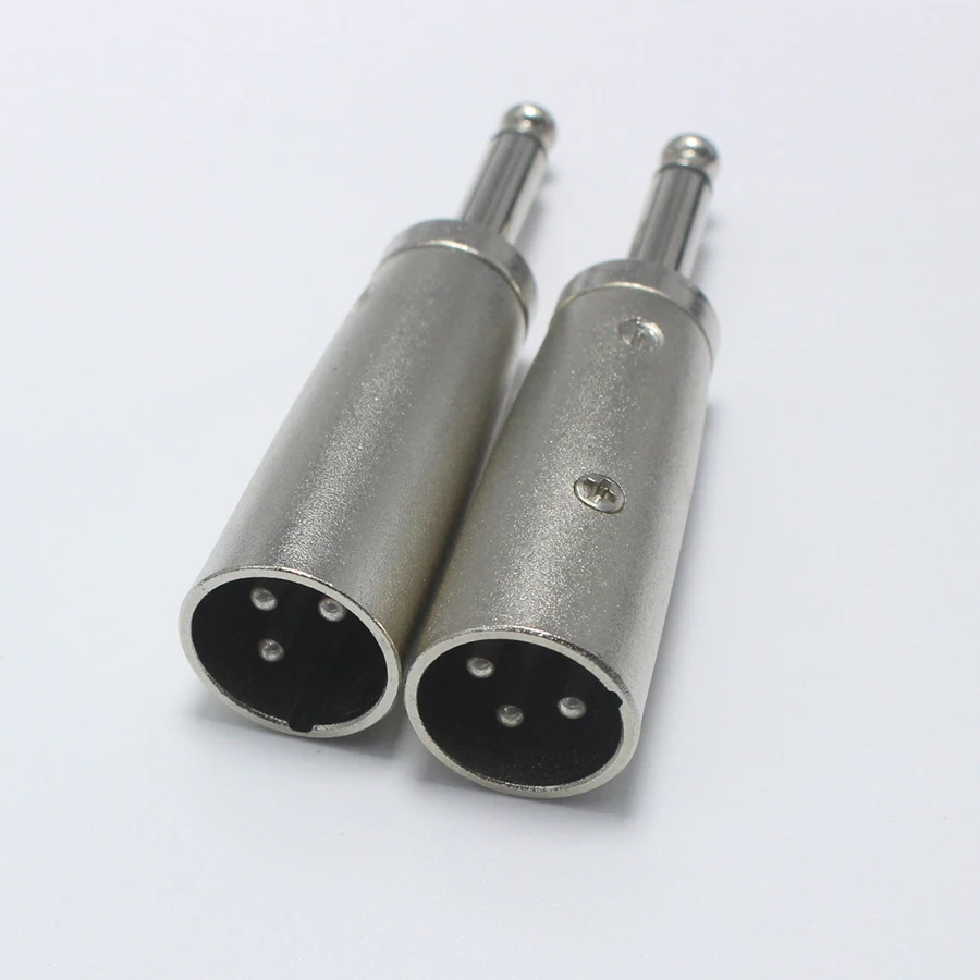 EClyxun 10 шт. высокое качество 3Pin XLR штекер до 1/4 &quot6 35 мм моно для аудио кабеля DJ