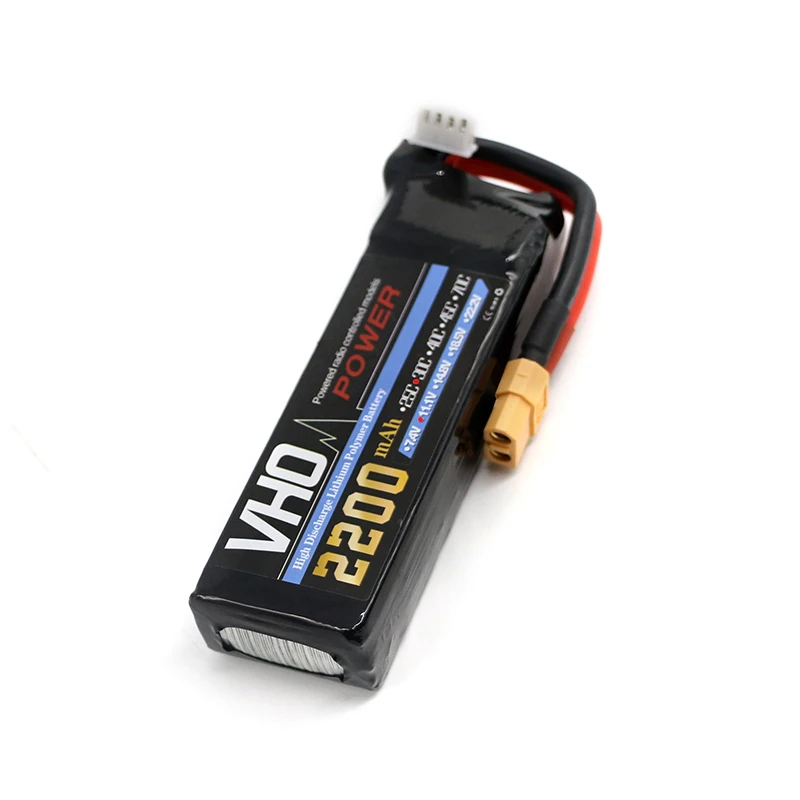 VHO 5 шт. 11 1 В 3 S 2200 мАч 30C LiPo Батарея XT60/T/JST/штекер TRX и зарядное устройство с вилкой