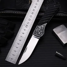 Stenzhorn 2017 New High Quality Outdoor Folding Knife Self-defense Wilderness Survival With Hardness Wild Fruit Black White Lion Stenzhorn 2017 New High Quality Outdoor Folding Knife Self-defense Wilderness Survival With Hardness Wild Fruit Black White Lion
