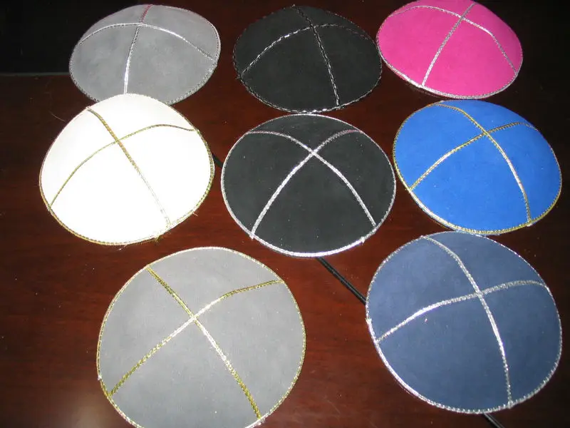 15/16 см замша KIPPAH еврейская кипа кожаная YARMULKE KIPPAH|jewish kippah|kippah |