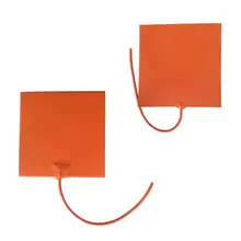 12V 100W 150*150 мм, силиконовая резина подогреватель пусковой площадки с клейкой лентой 3M и 100 к термистор