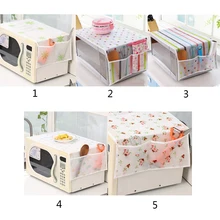 Изысканная Крышка для микроволновой печи с 2 карманами, водонепроницаемая масляная Крышка для духовки, кухонные аксессуары для домашних принадлежностей