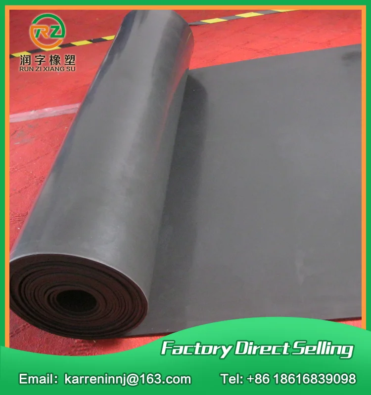 1mm FKM Rubber Sheet Viton Rubber Sheet 500X500X1mm Black Viton Sheet for Heat & Oil Resistin