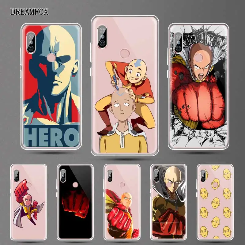 DREAMFOX N163 One Punch Man Soft TPU Silicone Cover For Xiaomi Redmi Note 3 4 5 Plus 3S 4A 4X 5A Pro Global Case |