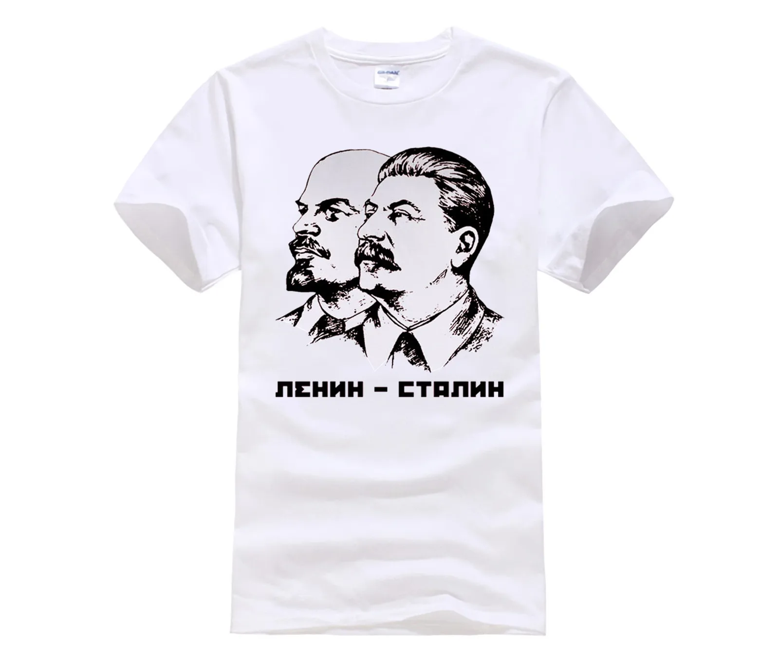 

Phiking designer t shirt Lenin And Stalin t shirt Top Lycra Cotton Men T Shirt