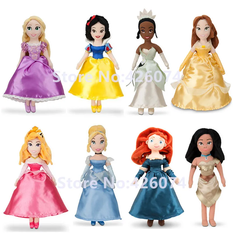 Новая принцесса Красавица и Чудовище Белль Золушка Pocahontas Brave плюшевые куклы для девочек детские мягкие игрушки