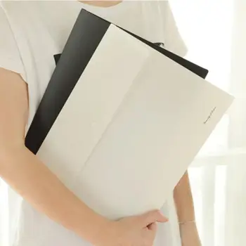 

"Black and White" Document File Folder Pack of 4 One Layer Big Pocket Waterproof Plastic Bag