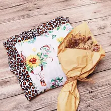 5 шт., леопардовое детское одеяло с оборками, зубчатое Детское покрывало, крышка для душа, подарок для ребенка, DOM1061310