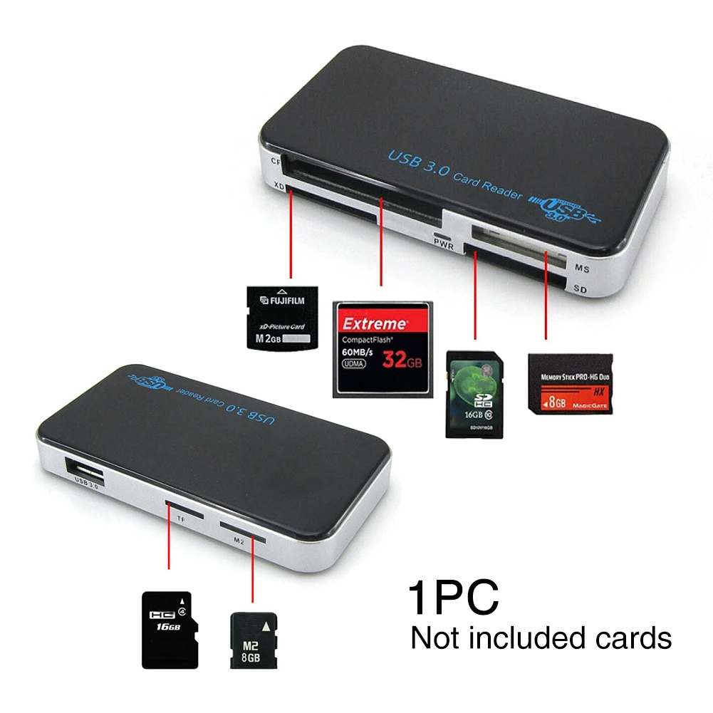 

Support CF Compact All In 1 Flash Memory Computer Portable Adapter TF Card Reader USB 3.0 Notebook MICRO Tablets Mini