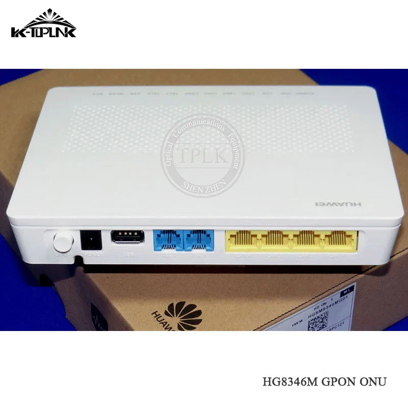 

HUA WEI HG8346M 1GE+3PORT+1TEL GPON English Firmware fiber optic router with Power Plug High Performance wholesale price