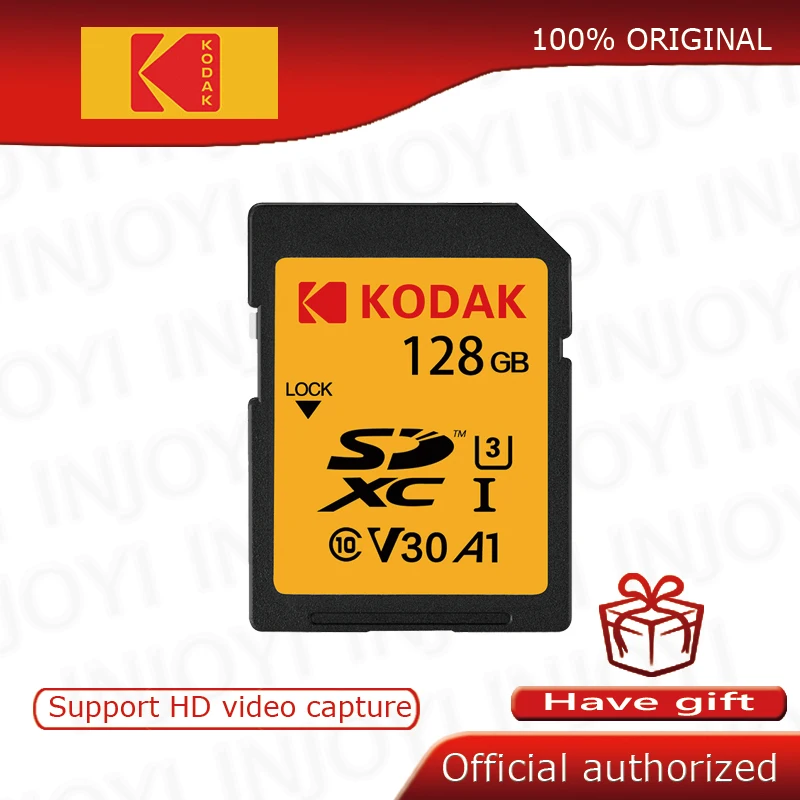 

Kodak sd card 64GB memory card 128gb SDXC U3 V30 carte sd for Sony Canon Nikon micro SLR digital camera cartao de memoria