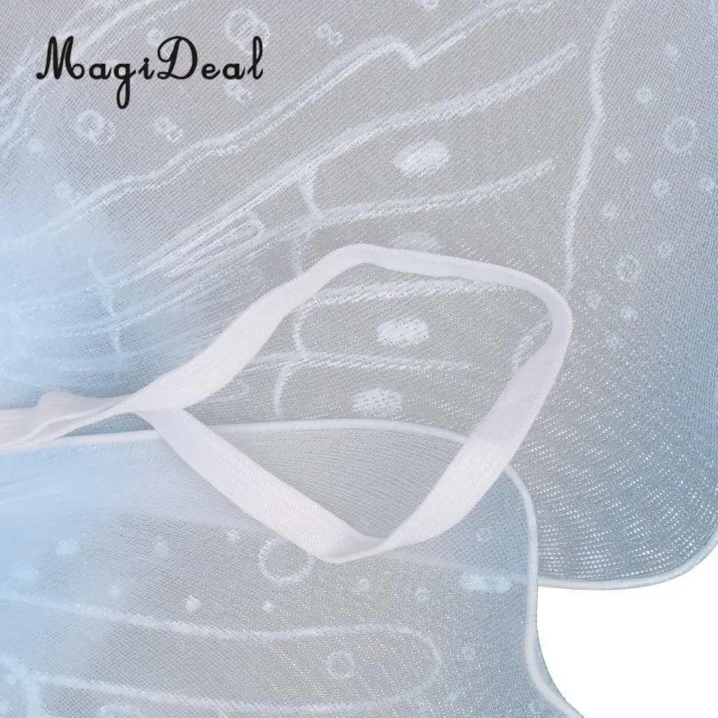 MagiDeal Feather Ribbon Butterfly Angel Fairy Wings Kid Girls Birthday Party Fancy Dress Kindergarten Perfect Decor Light Blue