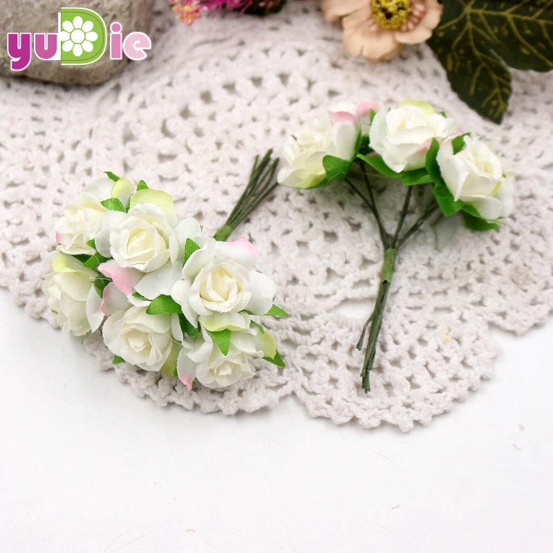 6pcs/lot Mini-silk Rose Bouquet Artificial Flower For Wedding Decoration House Flores Wedding Costume Hat DIY Accessories 6pcs/lot Mini-silk Rose Bouquet Artificial Flower For Wedding Decoration House Flores Wedding Costume Hat DIY Accessories