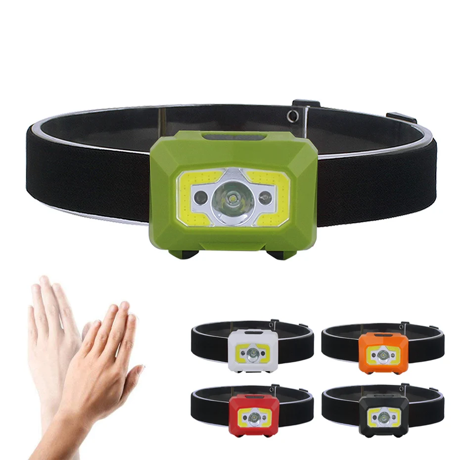 

Headlamp PIR Motion Sensor Head Light Rechargeable USB COB+XPE Led 5W Emergency Waterproof Outdoor Lighting Hiking Camping