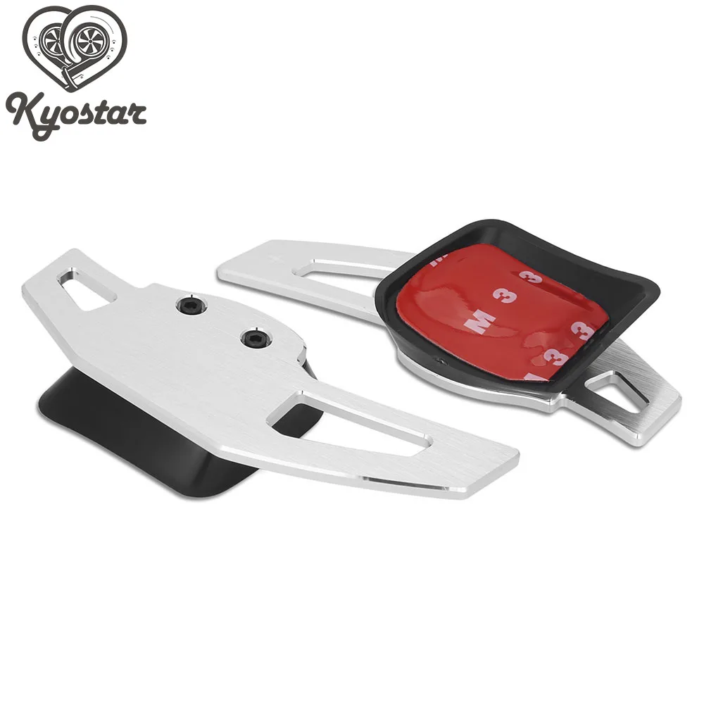 

new aluminum steering wheel shift paddles Brushed Metal Surface extension Paddle Shift For VW Golf 7 MK7 for VM Silver brand