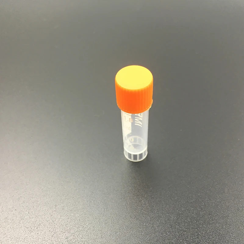 100PCS Graduation 1.8ml Centrifuge Tube 2ml Volume Plastic Bottles with Screw cap Transparent container Can legislate vials