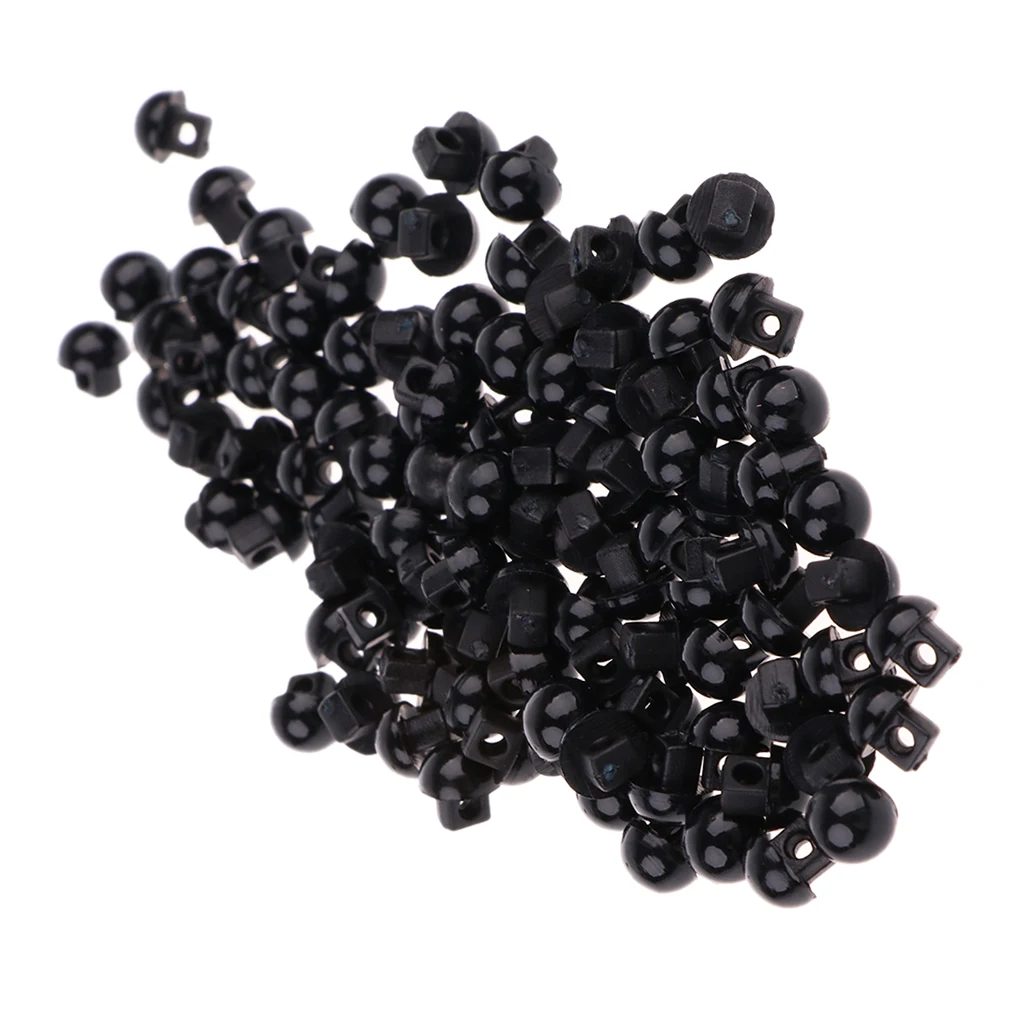 200 Pieces Hemispheric Shape Sewing Crafts Button for Toys Eyes Nose Ornaments Doll Making Supply DIY Apparel Sewing Buttons