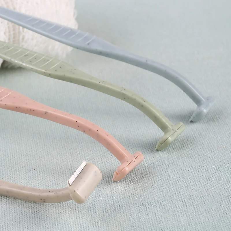 Murah Kinepin Presisi Makeup Alis Pemangkas 2 Pcs Mini Blade Mata Alis Rambut Pisau Cukur T Tipe Wajah Rambut Remover Gandum jerami Alat Cukur Alat