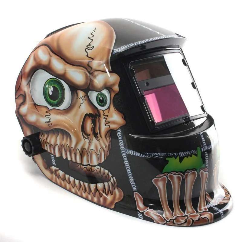 

Welding Helmet Mask Solar Energy Automatic Changeable Light Electric Protective Helmet Welder Cap Machine Hero Character Pattern