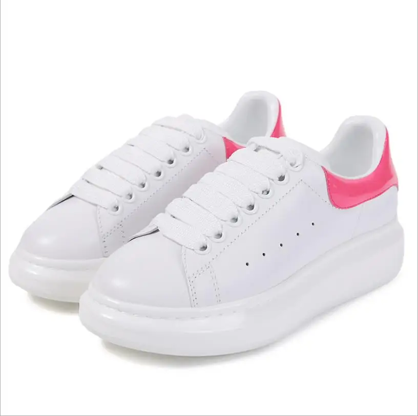 

2018 fashion new small white shoes leather women's shoes Korean version of the wild low-cut lace shoes