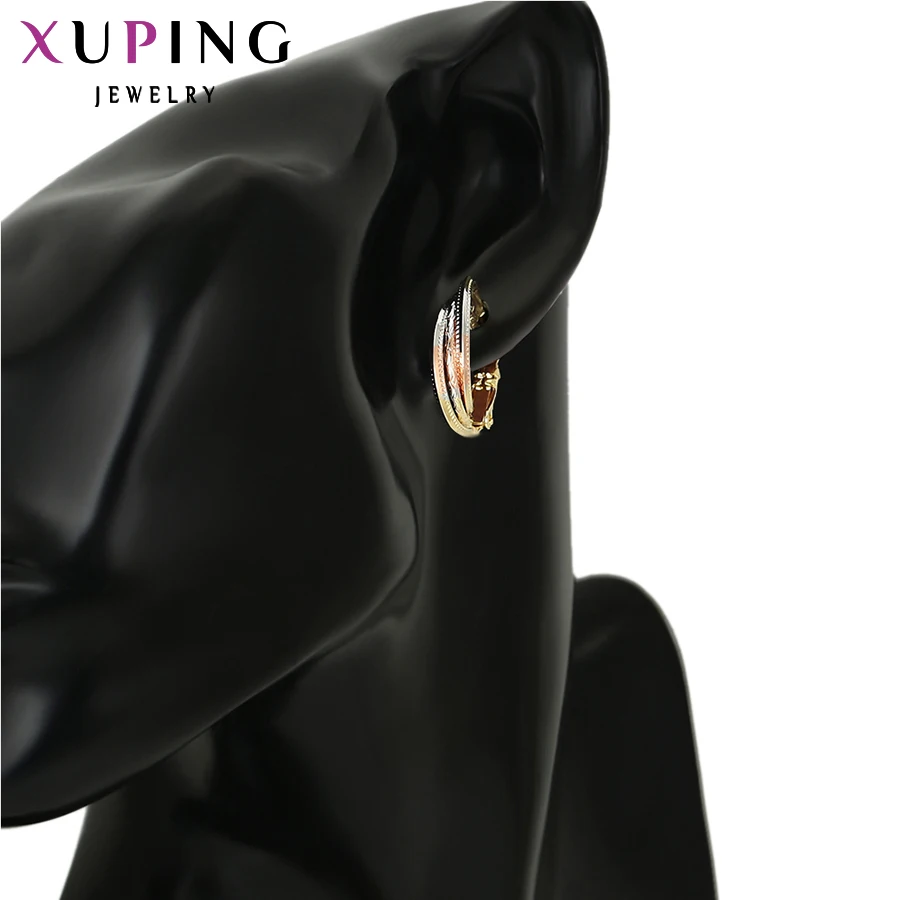 Xuping Элегантные Простые богемные обручи серьги ювелирные изделия очаровательные для женщин подарок на день матери S97.5-96864