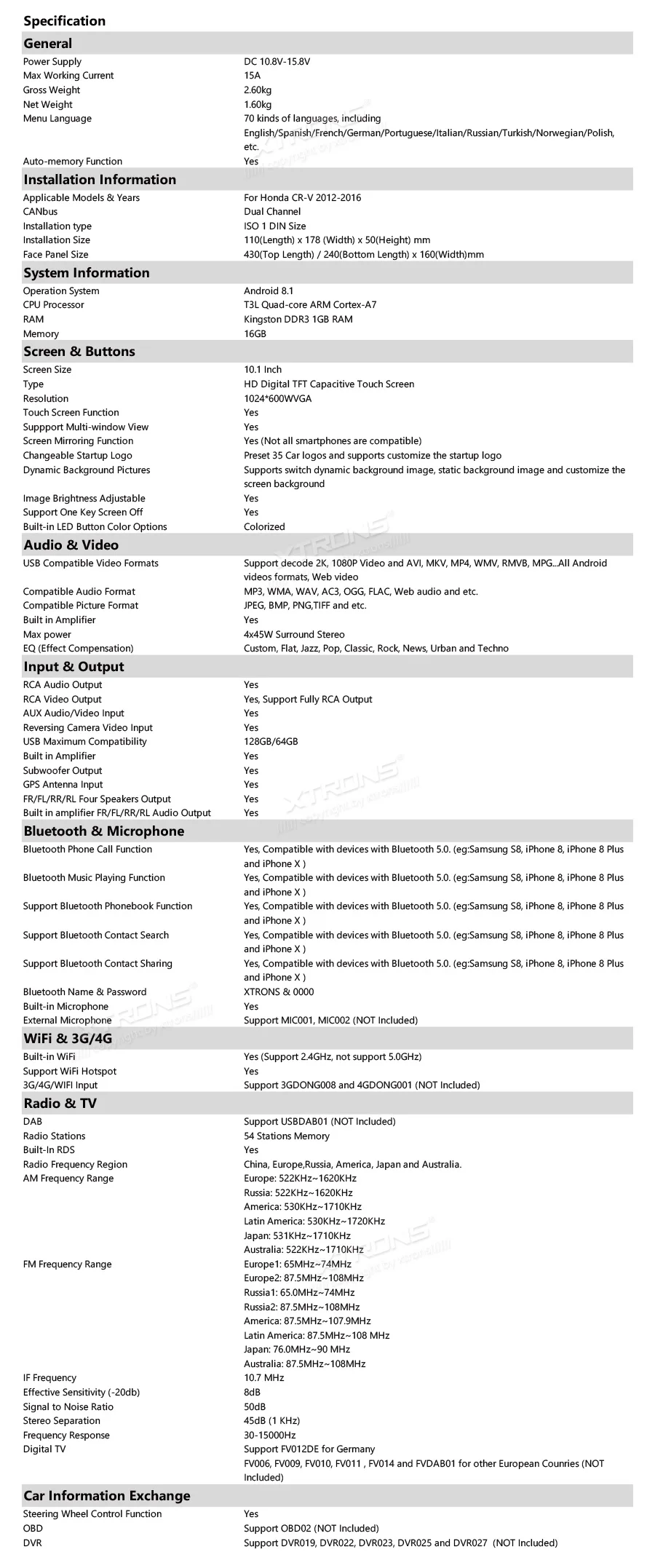 Best 10.1" Android 8.1 Oreo OS Car Multimedia Navigation GPS Radio for Honda CR-V 2012-2016 with Picture-in-Picture Function Support 24 Best 10.1" Android 8.1 Oreo OS Car Multimedia Navigation GPS Radio for Honda CR-V 2012-2016 with Picture-in-Picture Function Support 24