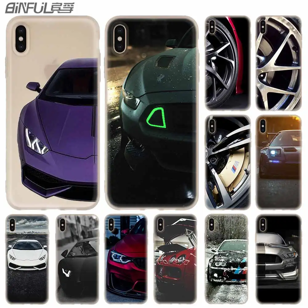 

Cases Silicone soft Cover for iPhone 11 Pro X XS Max XR 6 6S 7 8 Plus 5 4S SE Sport car super car