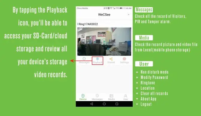Wifi, умный глазок, видео дверной звонок, 720 P, HD камера безопасности, дверной зритель, обнаружение движения, Android, IOS, приложение, управление
