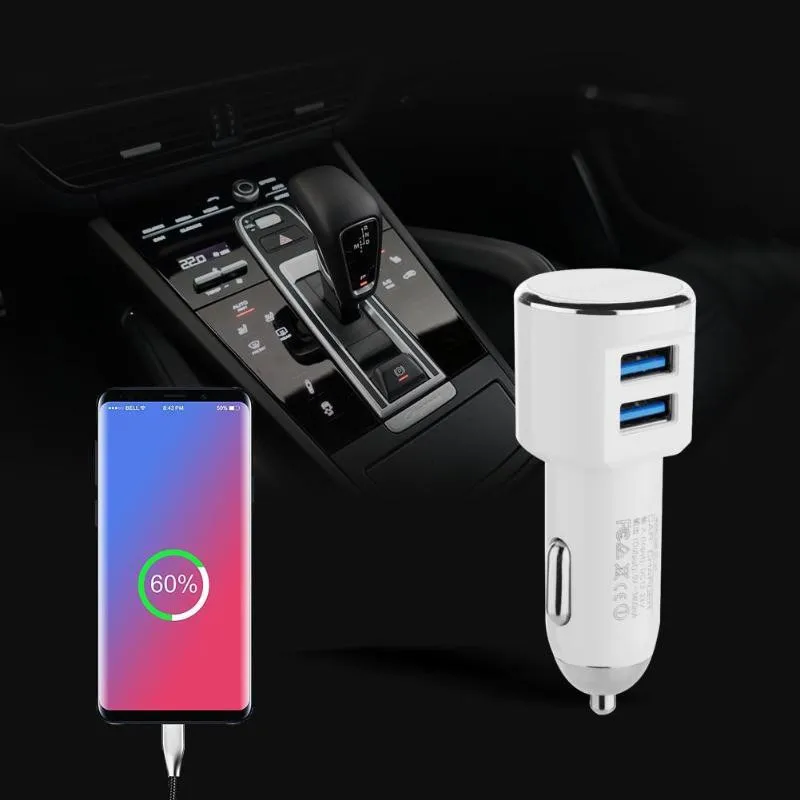 Адаптер питания для iphone/samsung 5 V 2.4A Dual 2 порта USB Автомобильное устройство для быстрой зарядки O.30