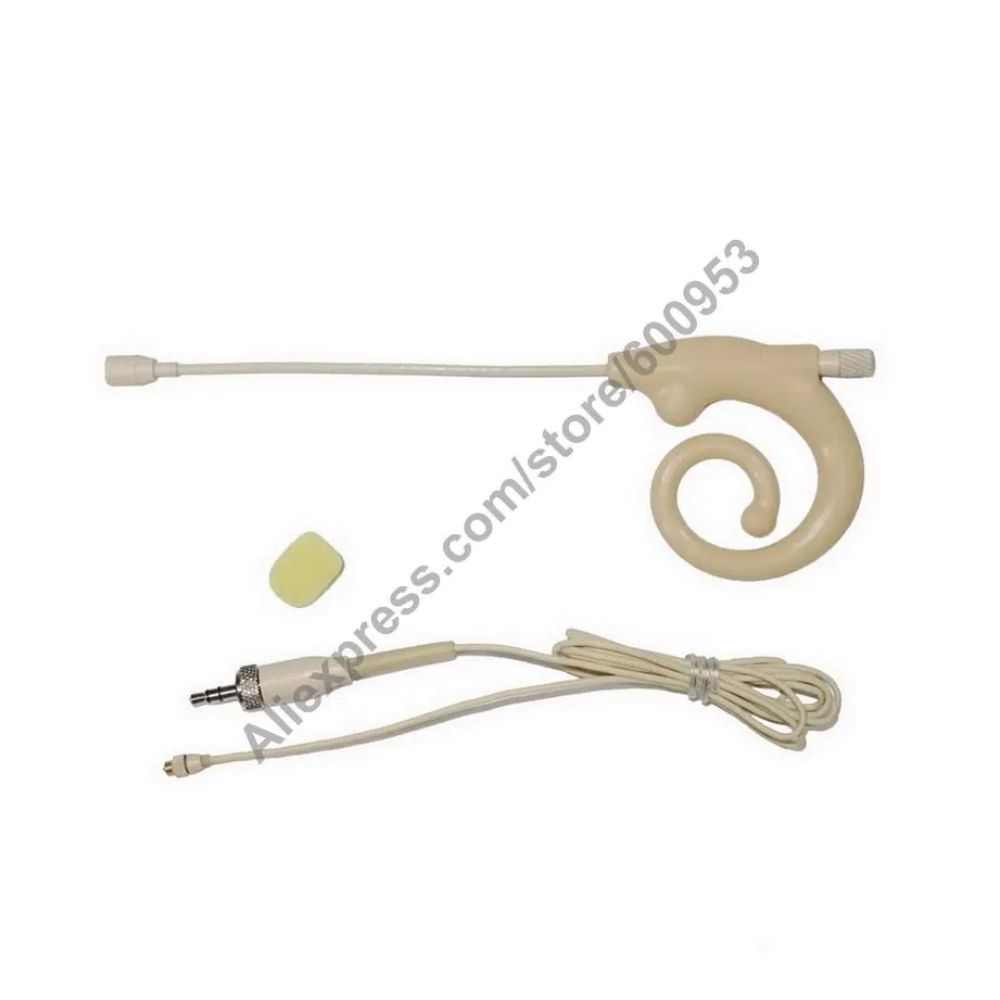 

Soft Snail Type Detachable Dual ear Hook Headset Headworn Microphone Mic For Sennheiser EW100 EW300 EW500 G1 G2 G3 Wireless