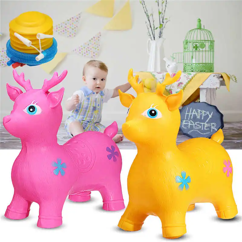 

Children Outdoor Funny Inflatable PVC Jumping Deer Kids Balance Toy Gift