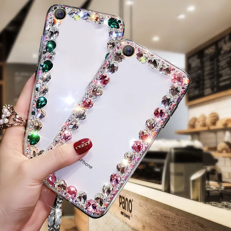 Suitable For vivo X6plus Anti-fall Color Rhinestone Women's Luxury Shatter-resistant Protective Shell Case Ultra-thin | Мобильные